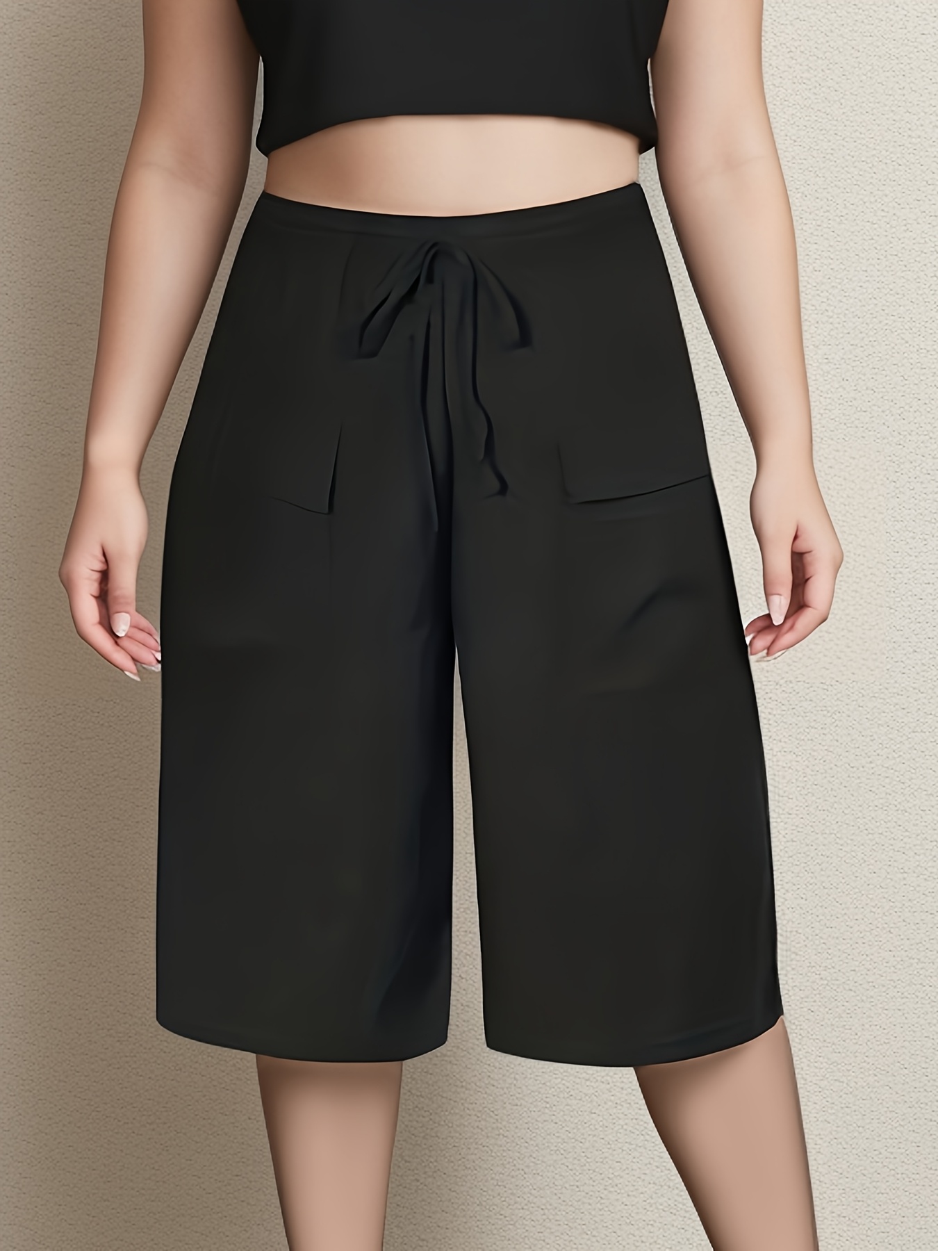Summer Clothing For Plus Size Women - Pantalones cortos informales de cinco puntos