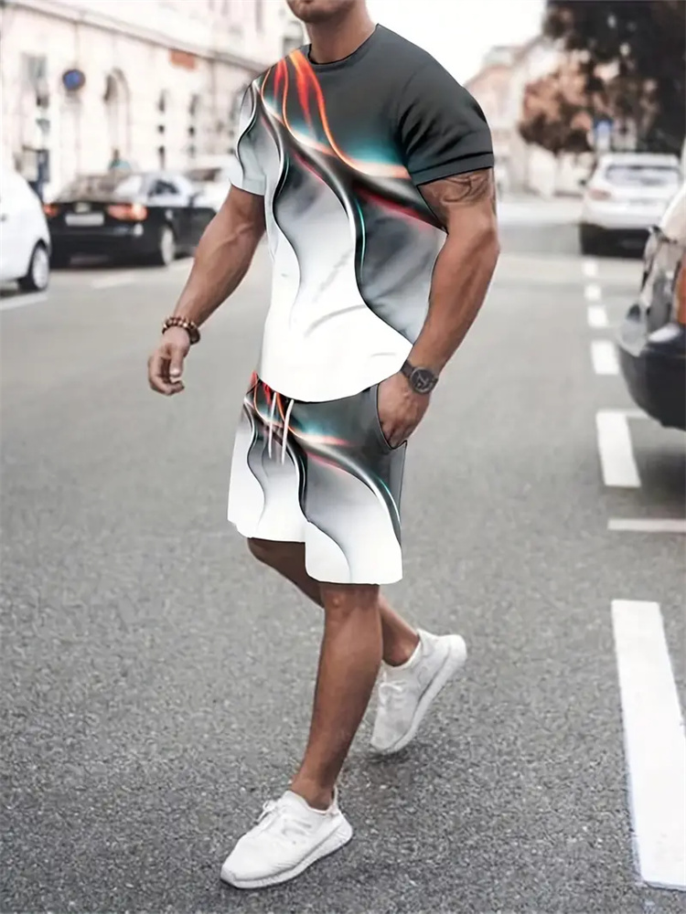 Summer Alt Clothing - Camiseta con textura degradada para hombre
