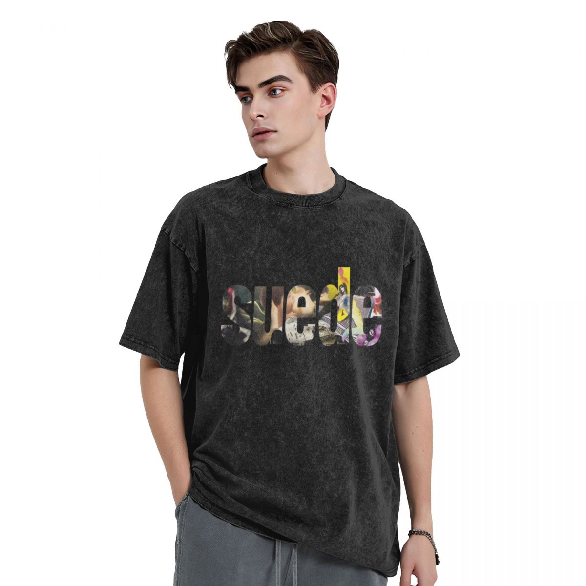 Summer Clothing London - Camiseta de la banda de gamuza