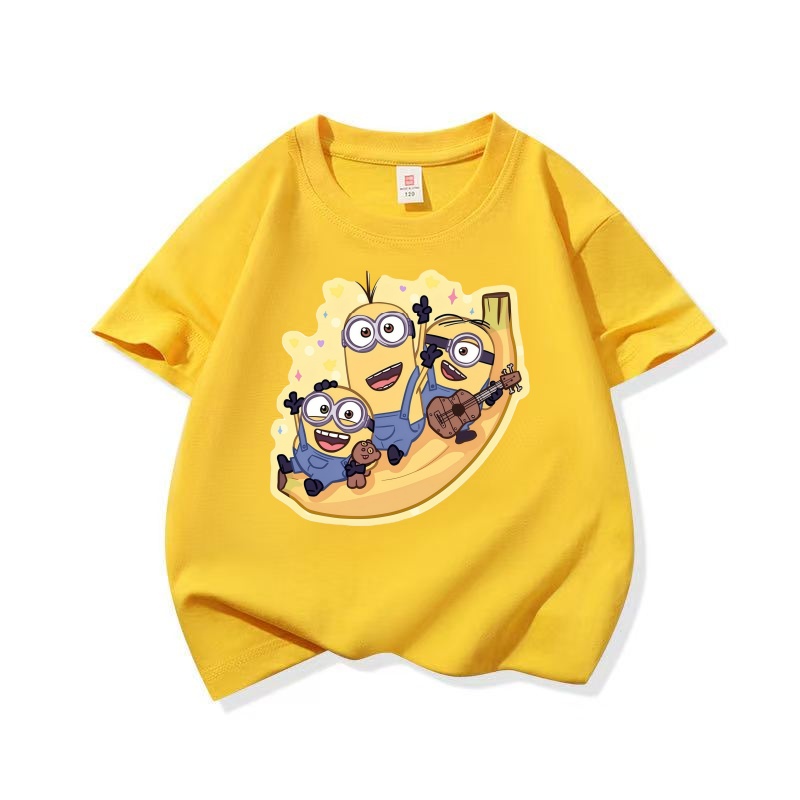 Soft Summer Yellow Clothing - Camiseta gráfica Minions para niños, ropa