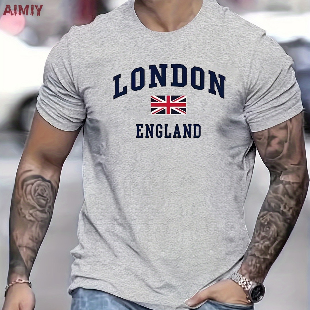 Summer Clothing London - Ropa de hombre, camiseta estampada con