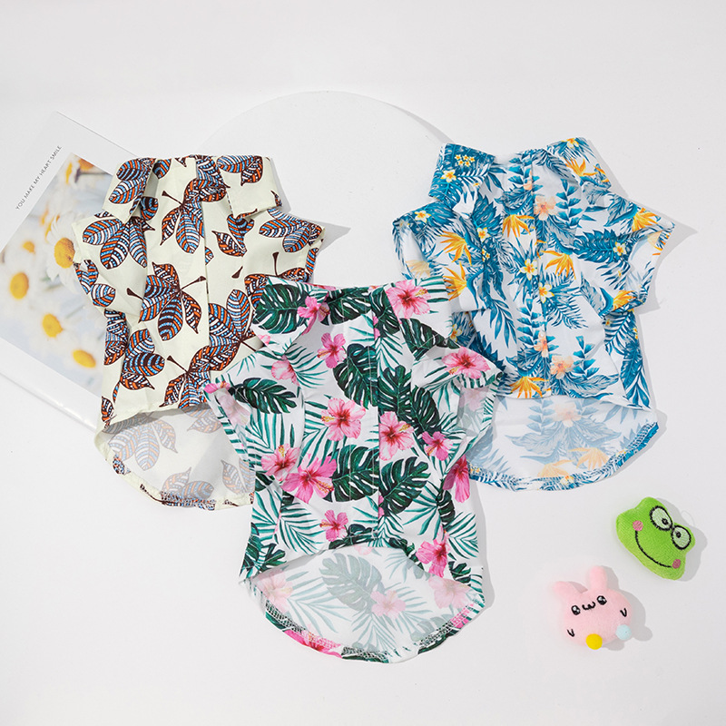 Summer Dog Clothing - Camisa hawaiana para perros, camisas hawaianas