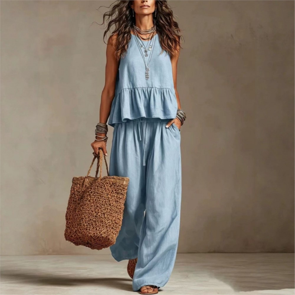 Zara Summer Clothing For Women - Nuevo Conjunto Casual de 2 Piezas