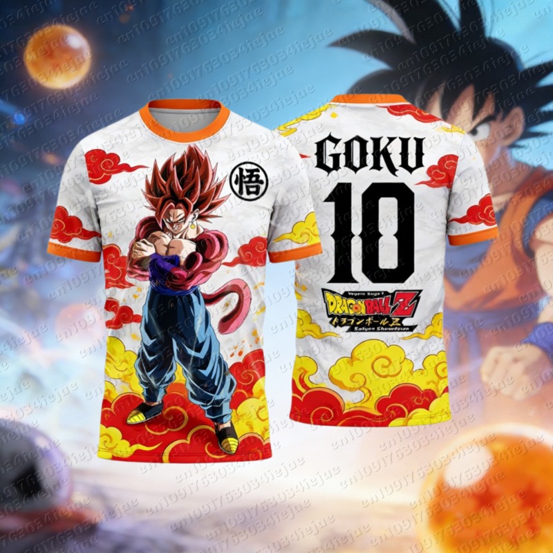 Summer Clothing Kids - Camiseta Deportiva de Fútbol con Gráfico