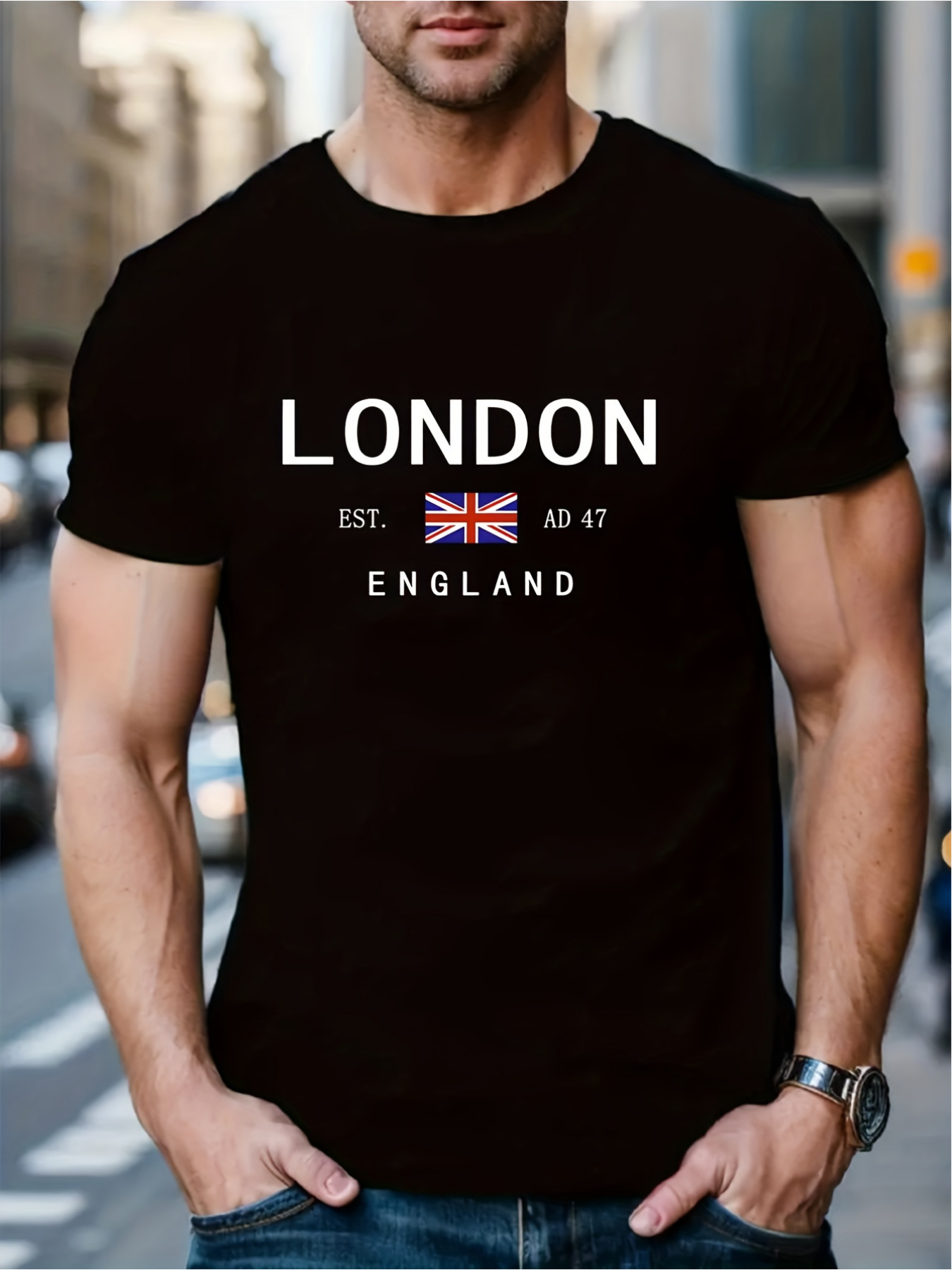 Summer Clothing London - Camiseta con estampado de Londres y
