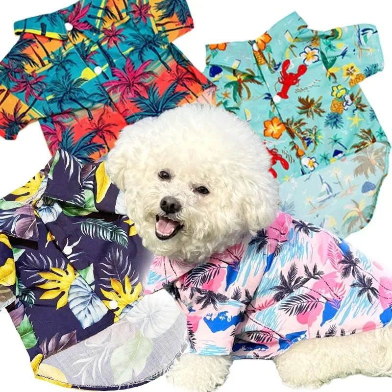 Summer Dog Clothing - Camisa Hawaiana para Mascotas, Ropa de