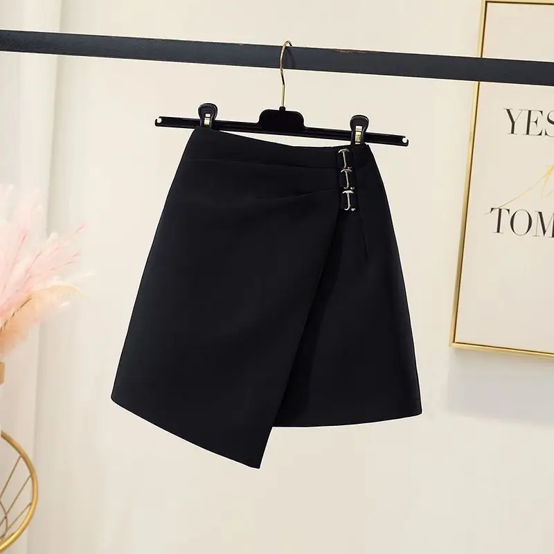 Summer Clothing Wraps - Faldas cortas ajustadas con cremallera para