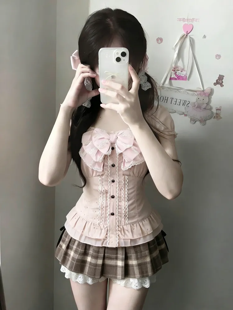 Summer Alt Clothing - Conjunto de Tres Piezas Estilo Japonés