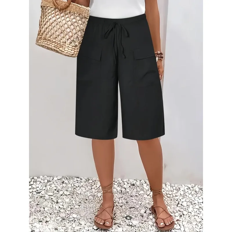 Pantalones cortos informales d - Summer Clothing For Plus Size Women reseña y precio