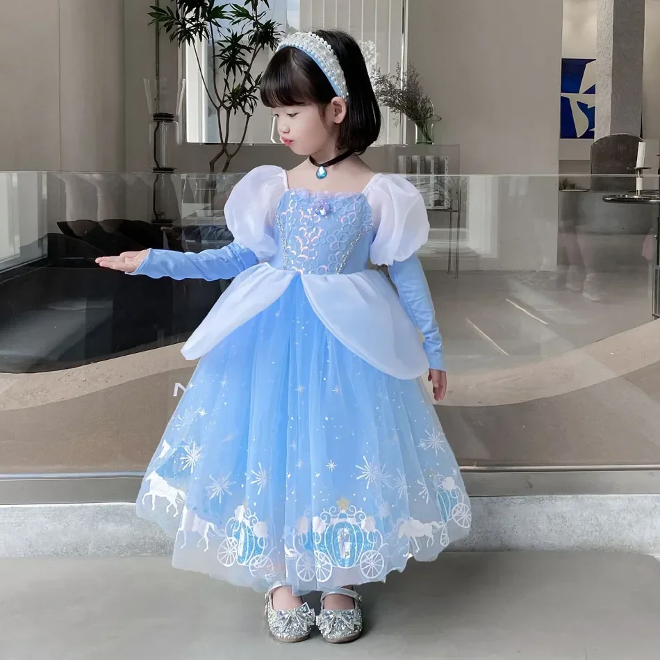 Vestido de princesa Cenicienta - Summer Clothing Kids reseña y precio
