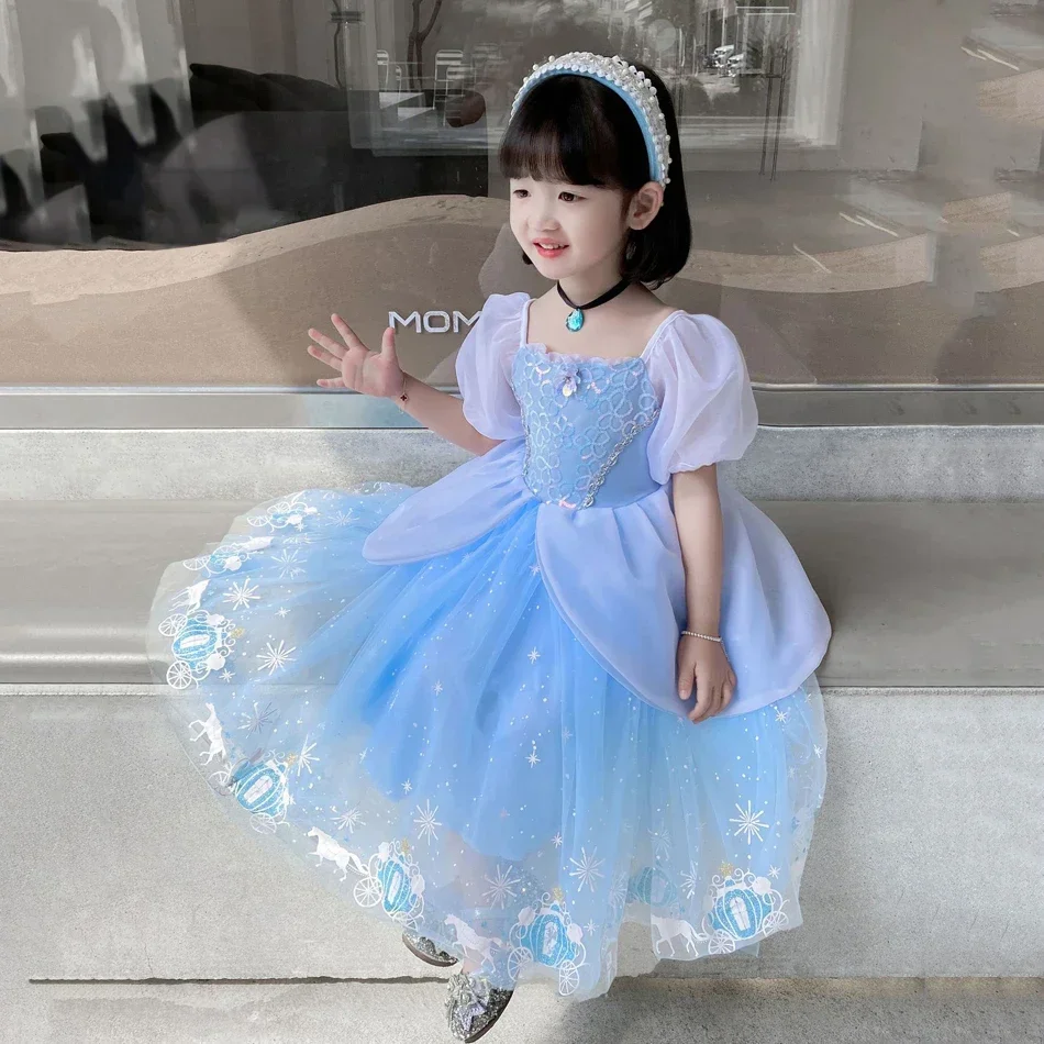 Vestido de princesa Cenicienta - Summer Clothing Kids reseña y precio
