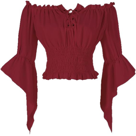Atuendo Aristocrático Medieval - Off Shoulder Blouse reseña y precio