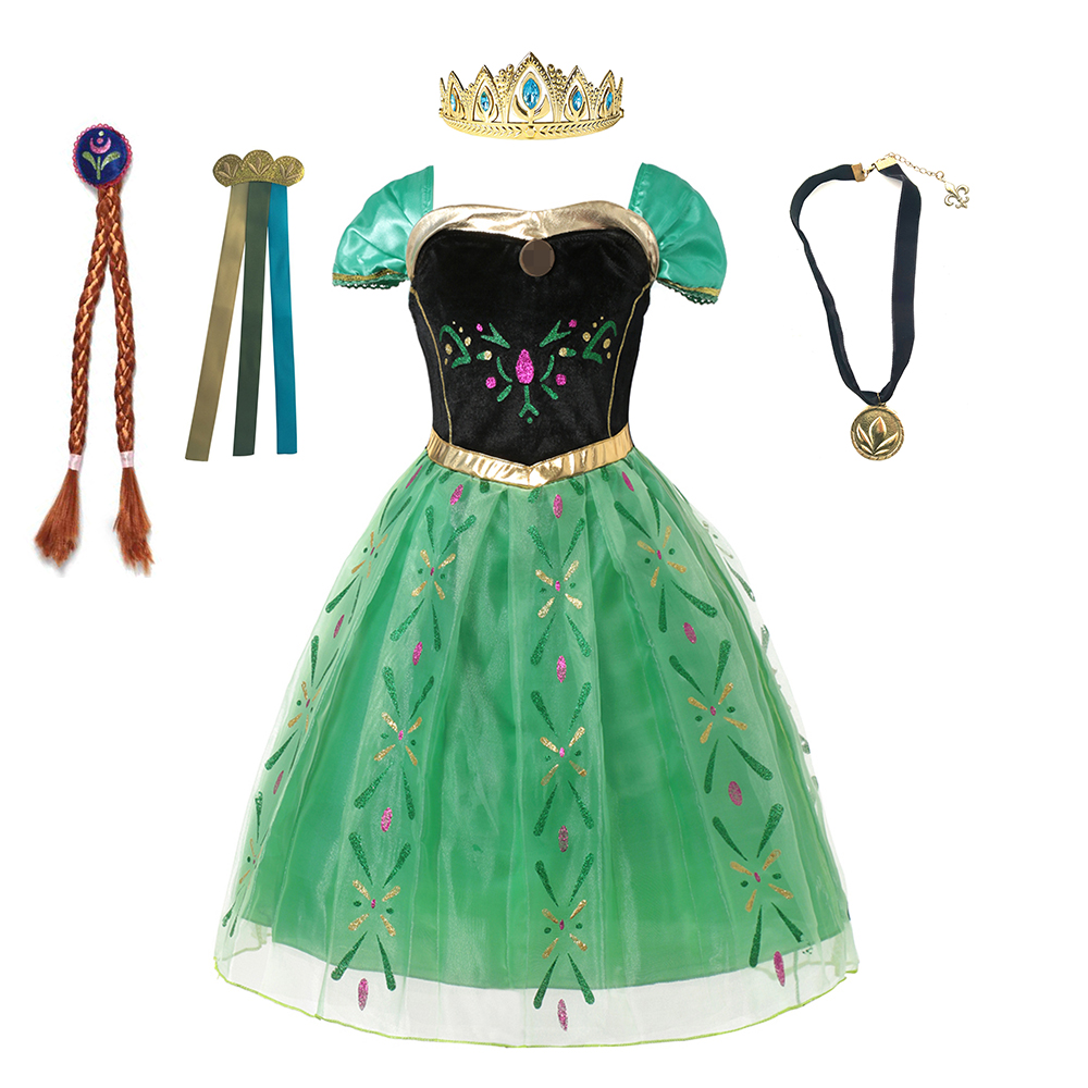 Disfraz de Anna para niños y n - Summer Clothing Kids reseña y precio