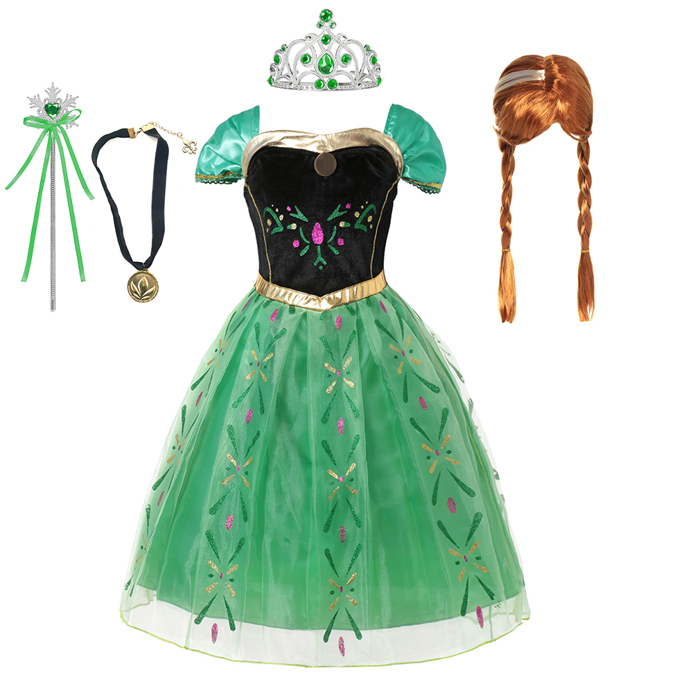 Disfraz de Anna para niños y n - Summer Clothing Kids reseña y precio