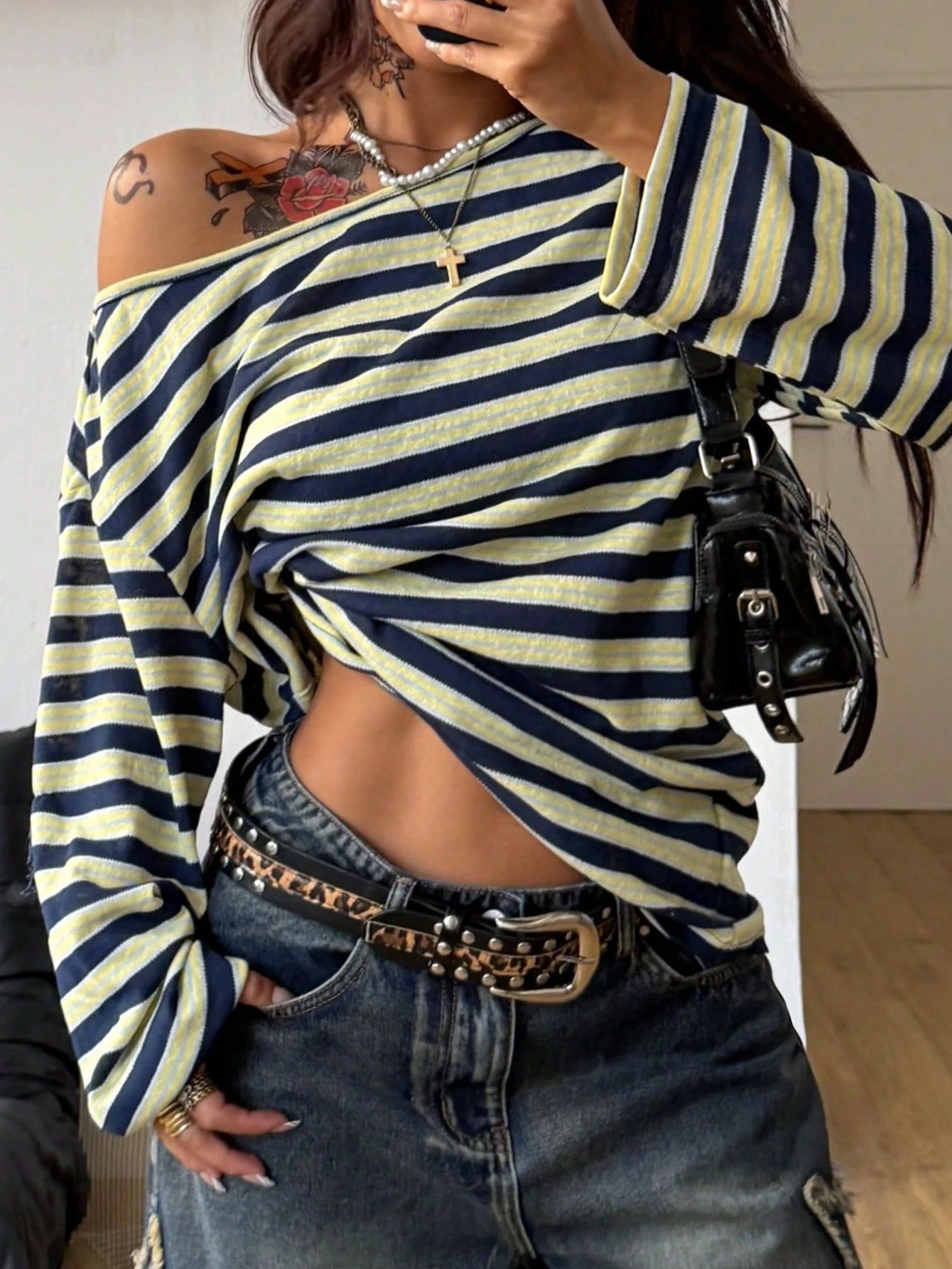 Camiseta Blusa de Algodón Teji - Off Shoulder Blouse reseña y precio