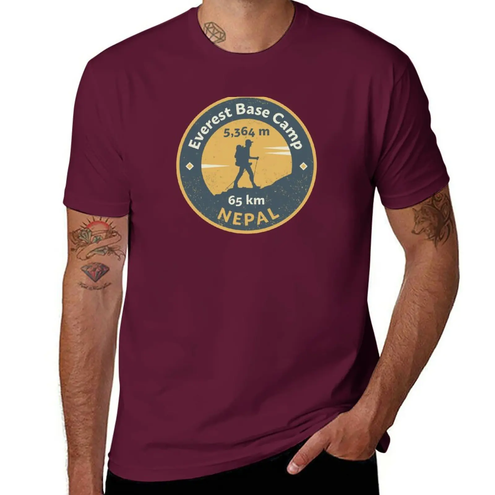 Camisetas de manga corta con c - Summer Everest Clothing reseña y precio