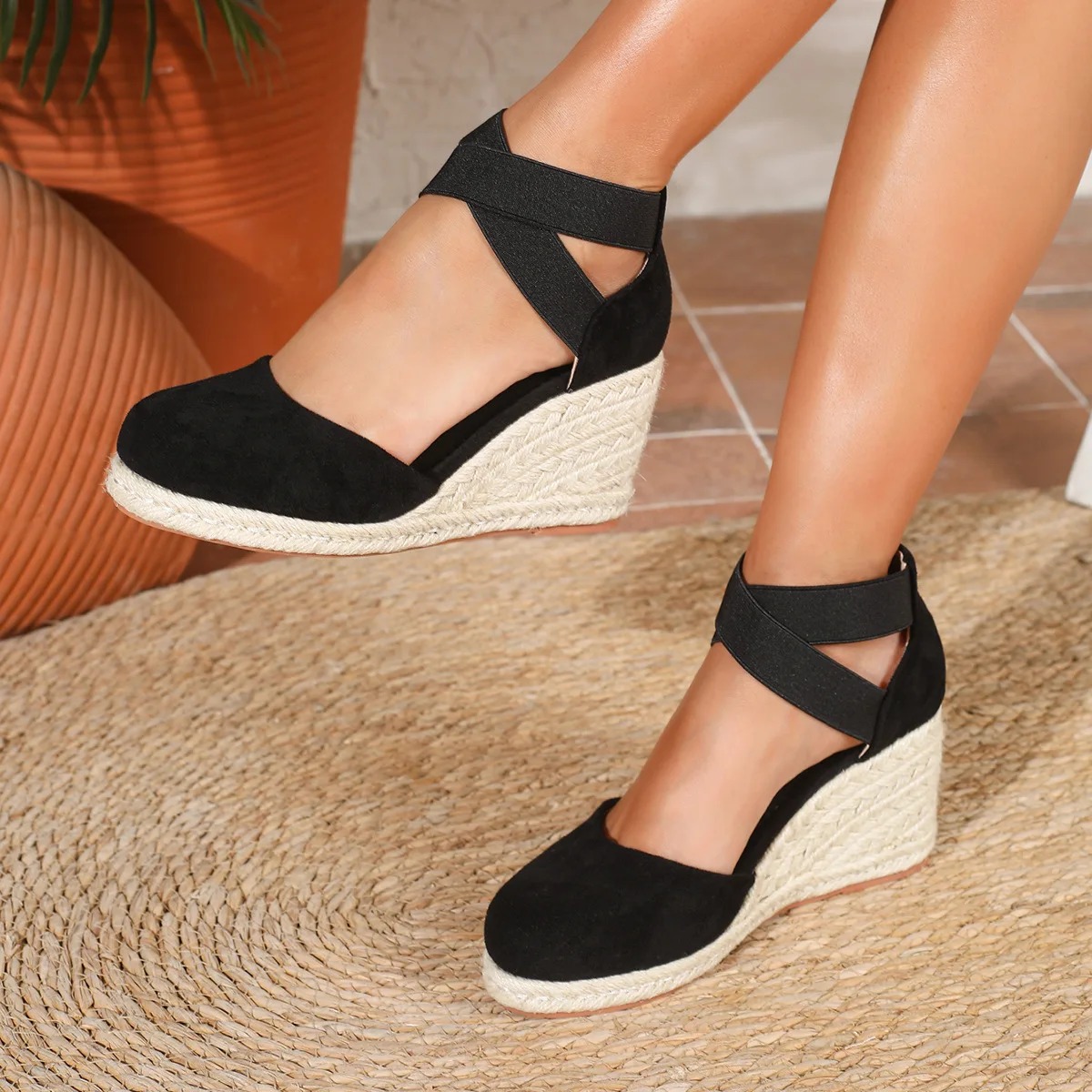 Sandalias de cuña tipo alparga - Espadrille Sandal Women reseña y precio