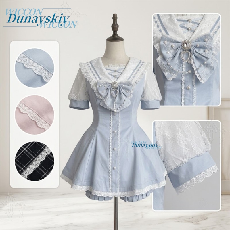 Conjunto de Vestido con Cuello - Summer Alt Clothing reseña y precio