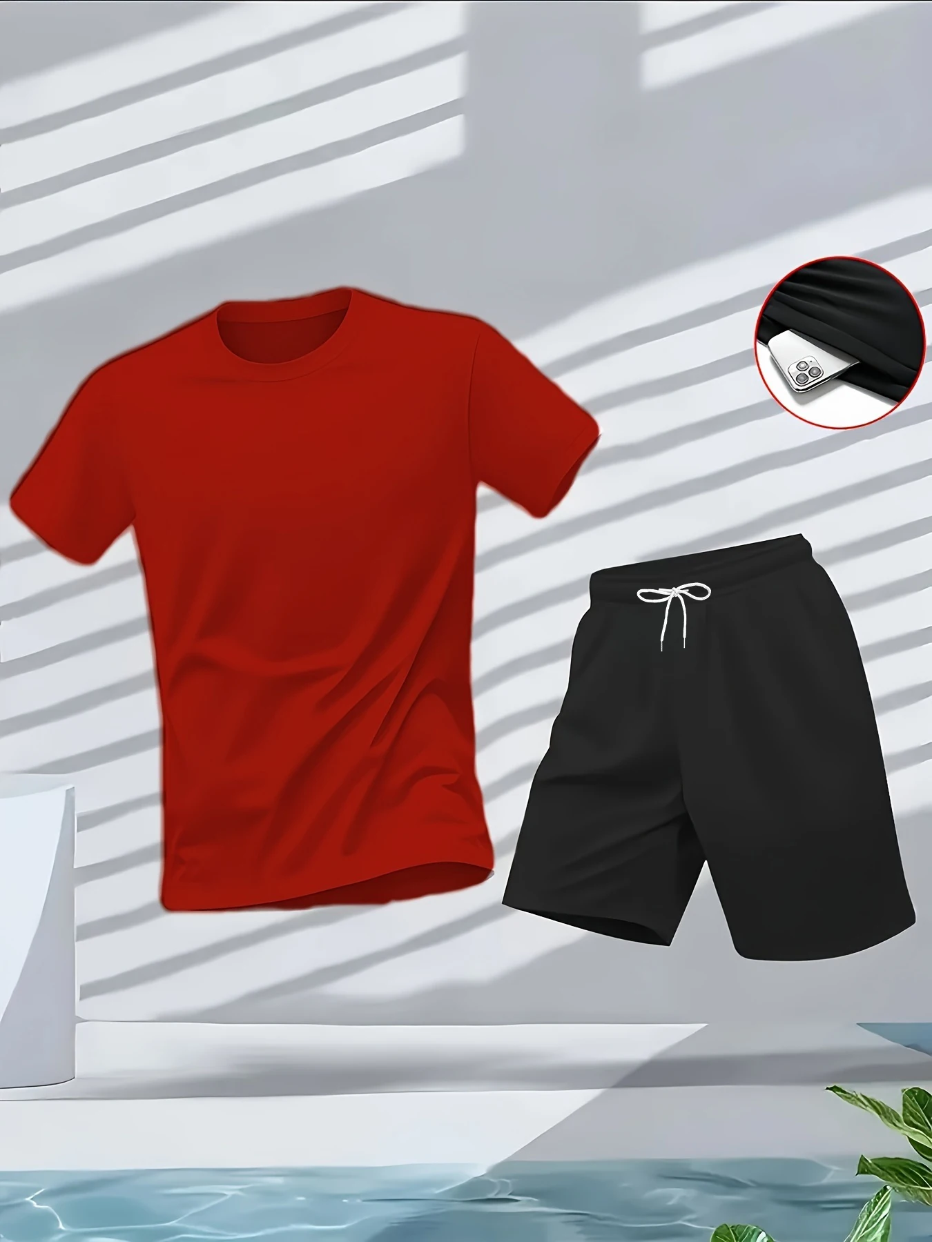 Conjunto de 2 Piezas de Traje  - Summer Clothing Men Fashion reseña y precio