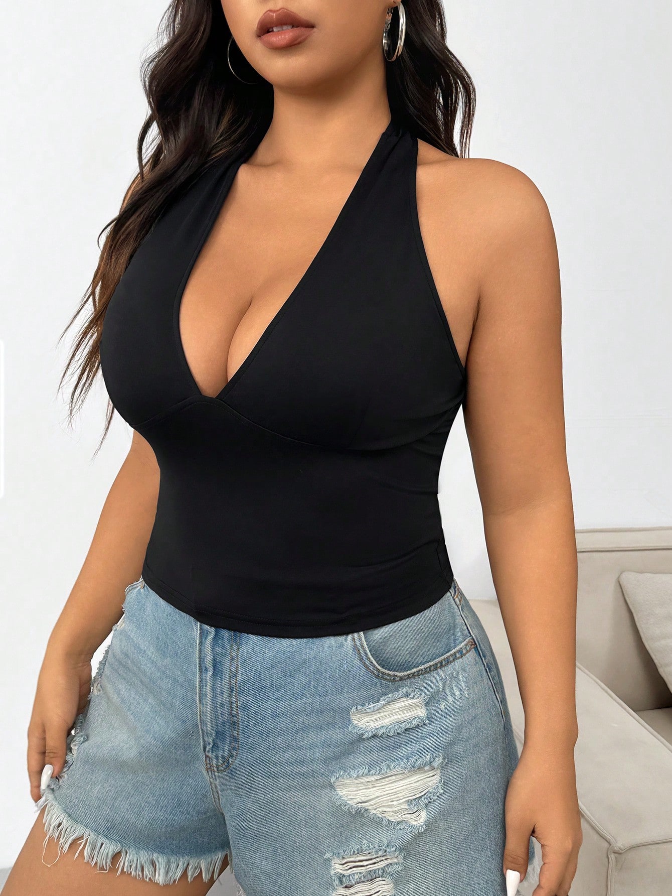 Nueva moda, color sólido, tall - Summer Clothing For Plus Size Women reseña y precio
