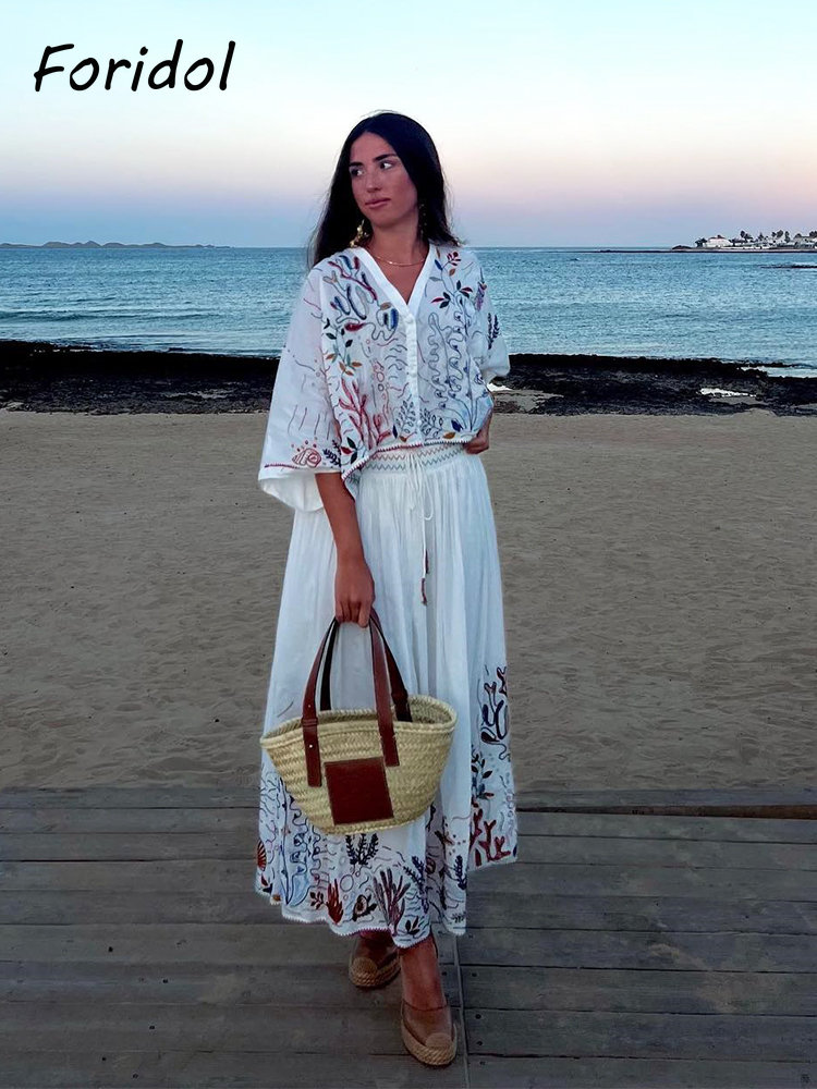 Foridol-Conjunto de Falda larg - Summer Alt Clothing reseña y precio