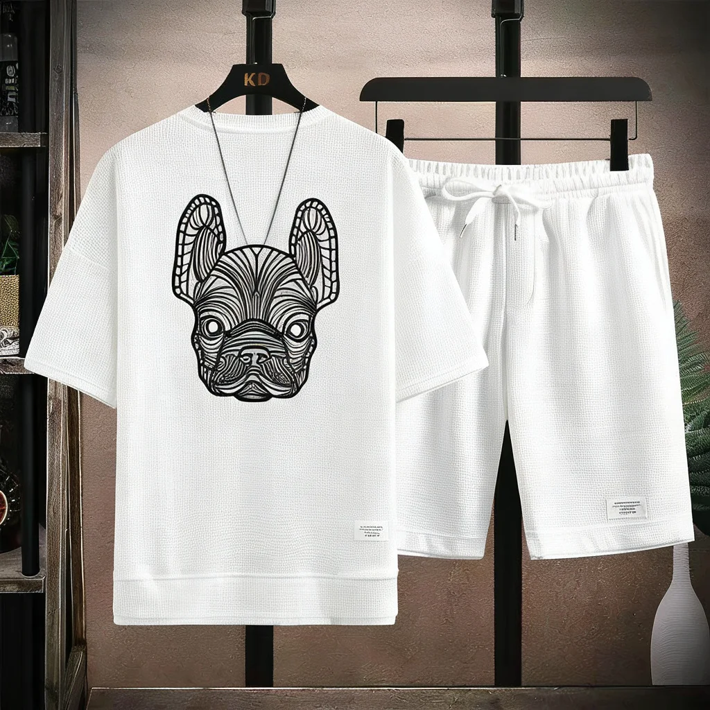 Conjunto de camiseta y pantalo - Summer Clothing Men Fashion reseña y precio