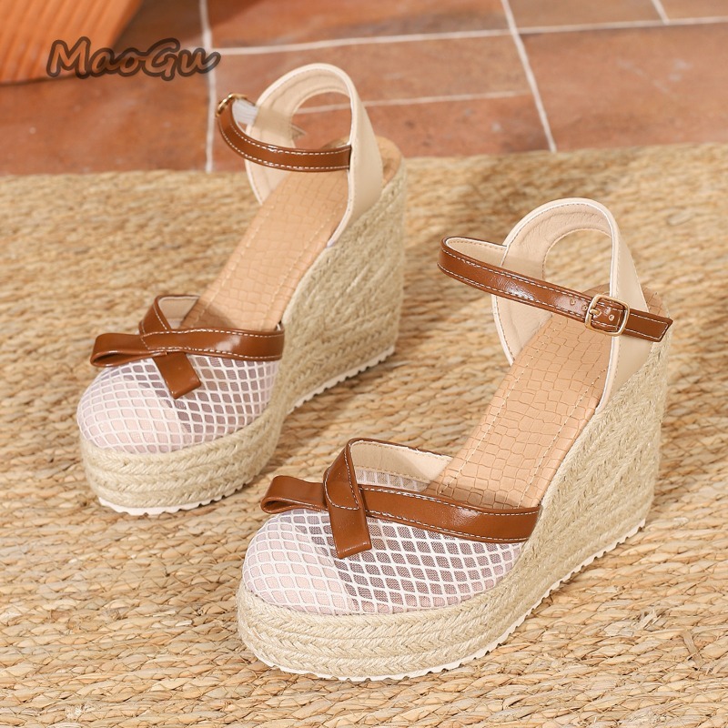 Sandalias de cuña de malla con - Espadrille Sandal Women reseña y precio