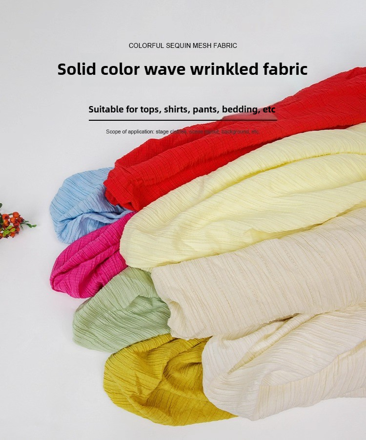 Tela plisada de gasa lisa por  - Soft Summer Yellow Clothing reseña y precio
