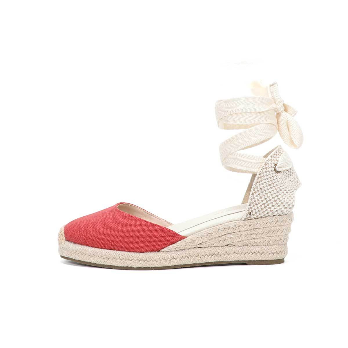 Sandalias de cuña con cordones - Espadrille Sandal Women reseña y precio