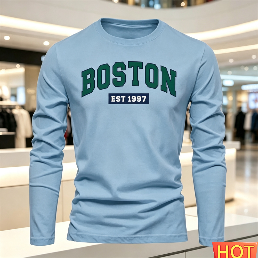 Camiseta de manga larga para h - Summer Clothing Men Fashion reseña y precio