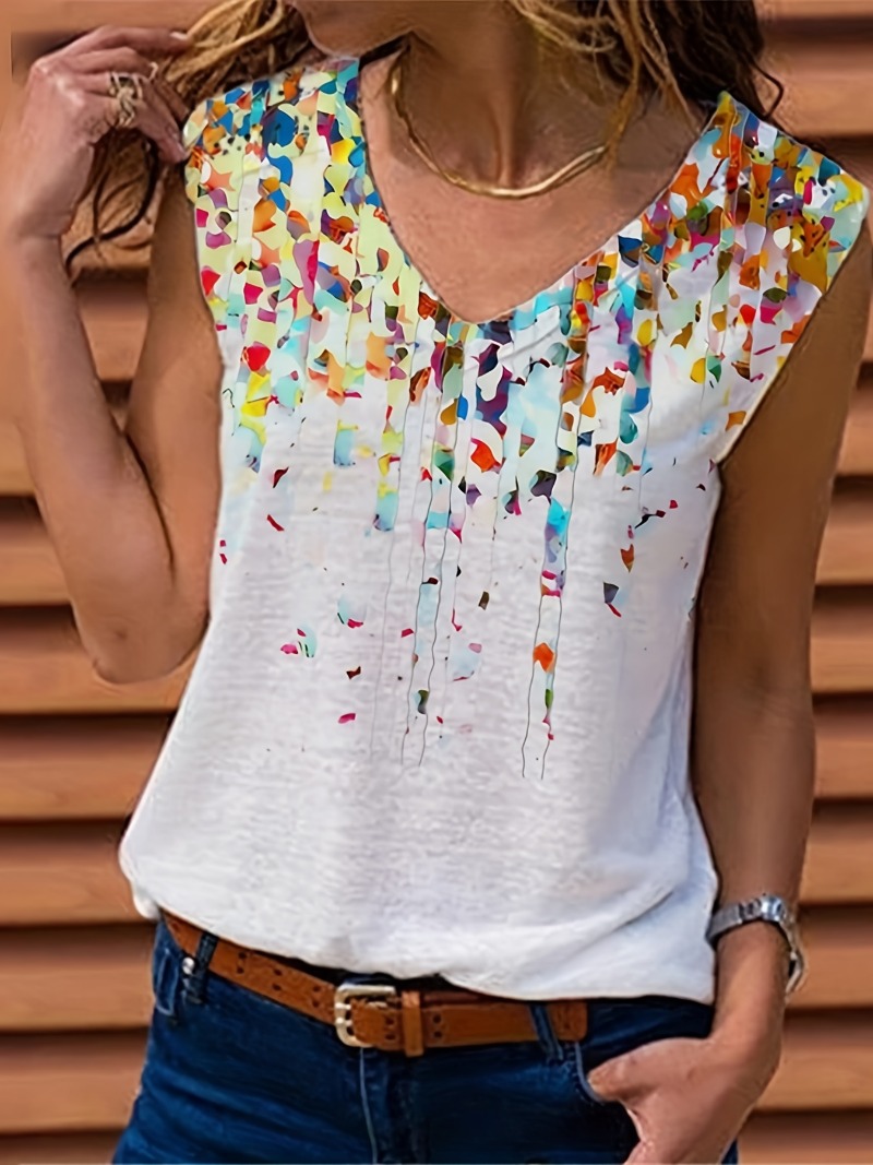 Top con estampado de flores y  - Summer Clothing For Plus Size Women reseña y precio