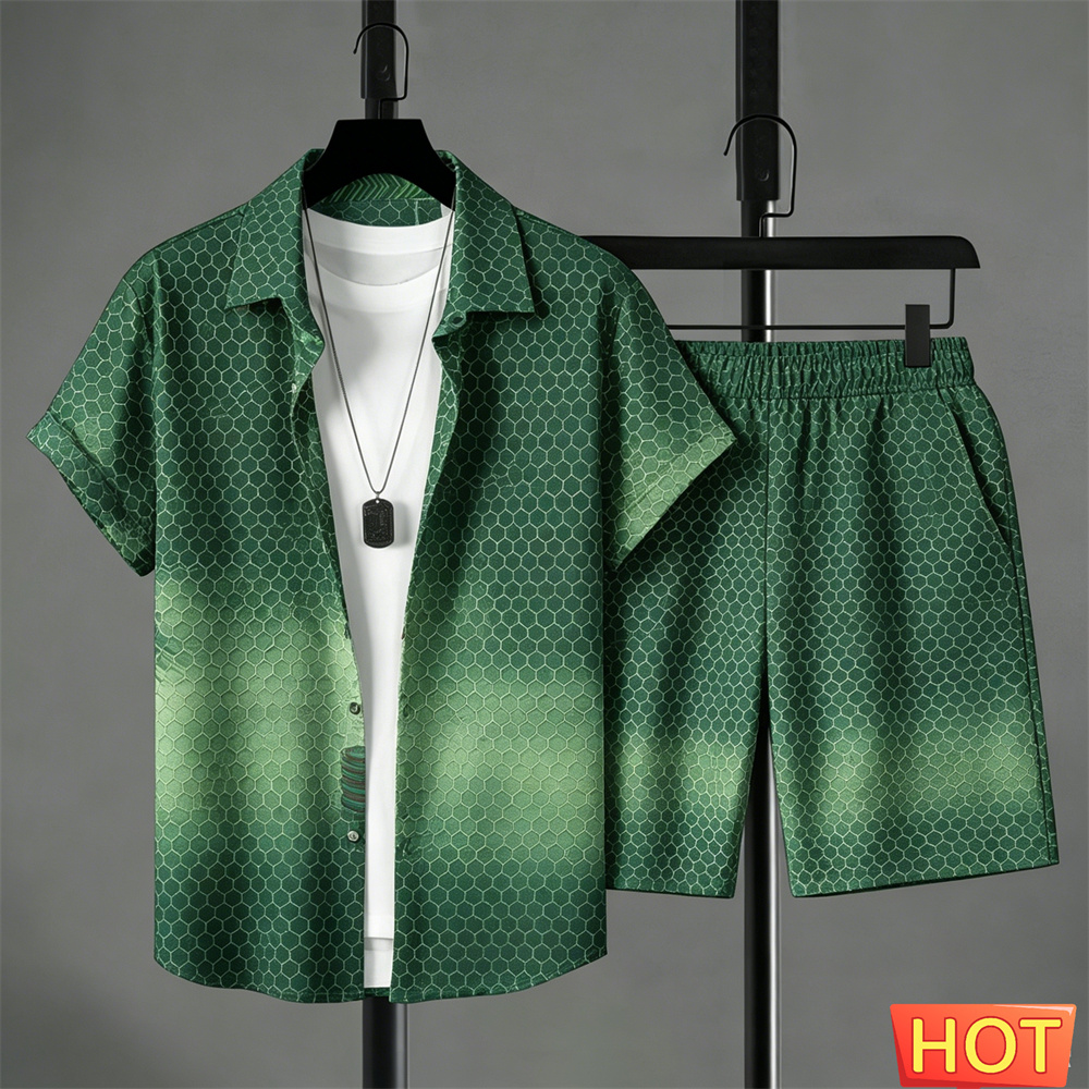 Conjunto de Camisa para Hombre - Summer Clothing Men Fashion reseña y precio