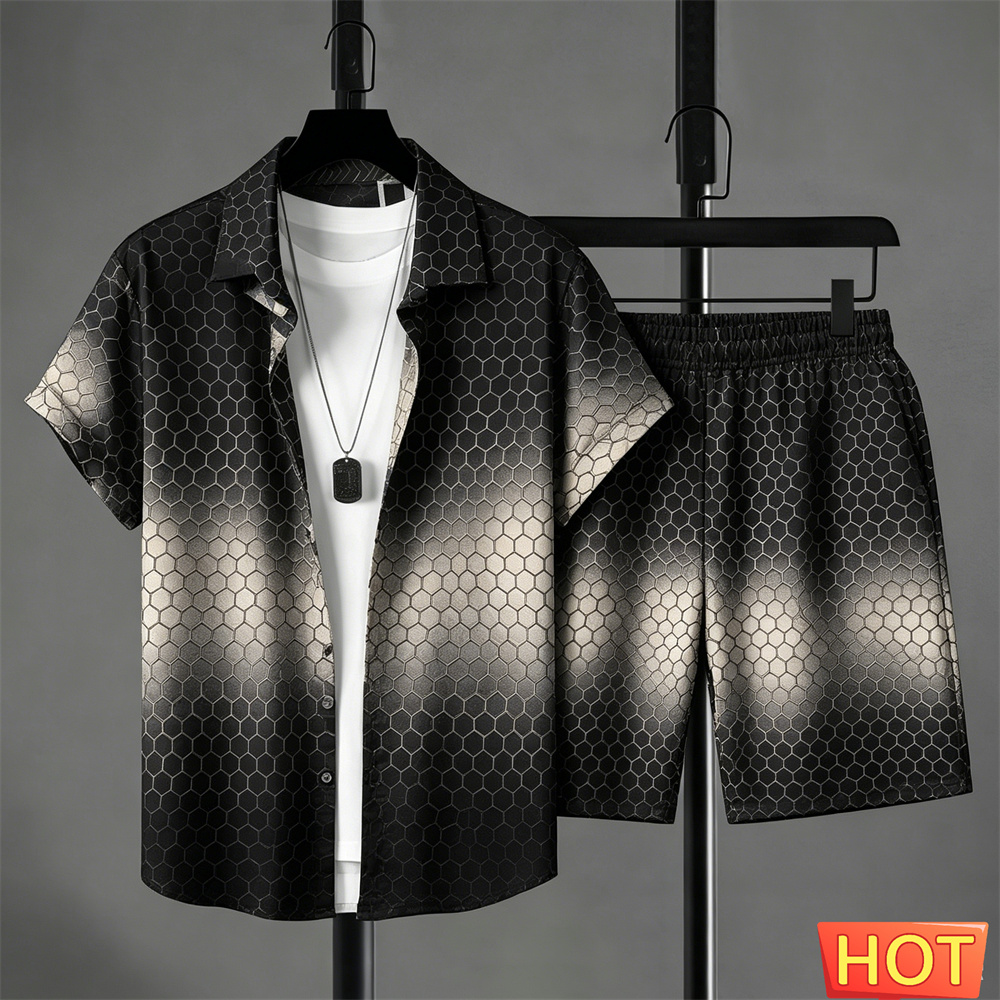 Conjunto de Camisa para Hombre - Summer Clothing Men Fashion reseña y precio