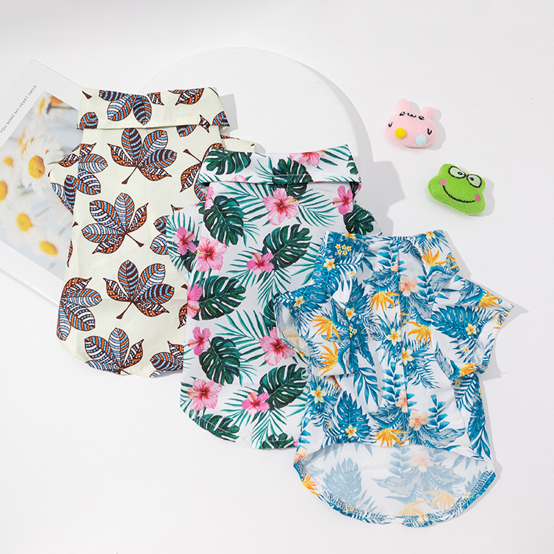 Camisa hawaiana para perros, c - Summer Dog Clothing reseña y precio