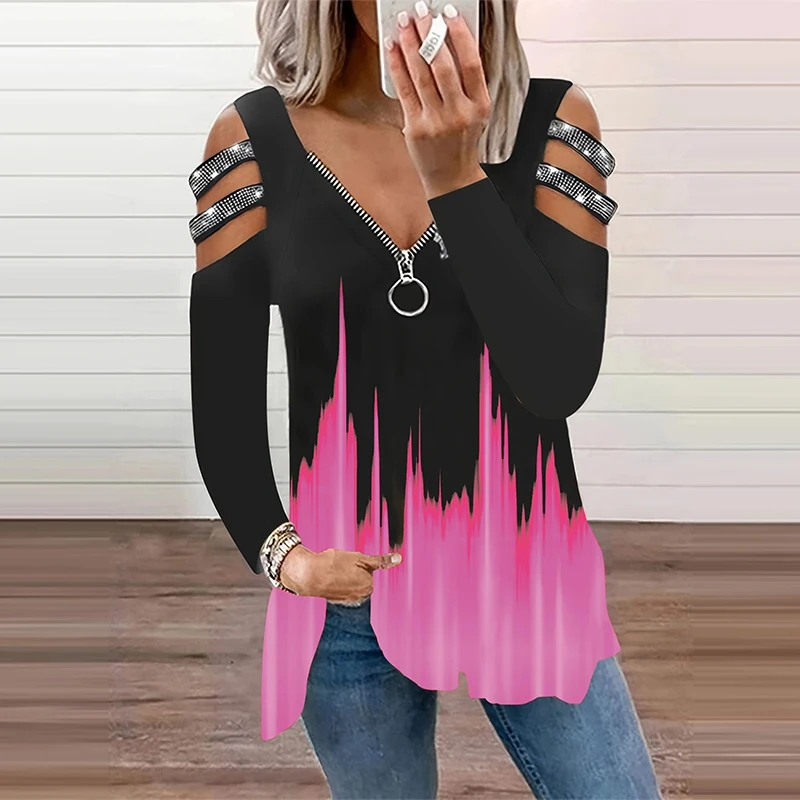 Camiseta con cuello en V y cre - Summer Clothing Drop reseña y precio