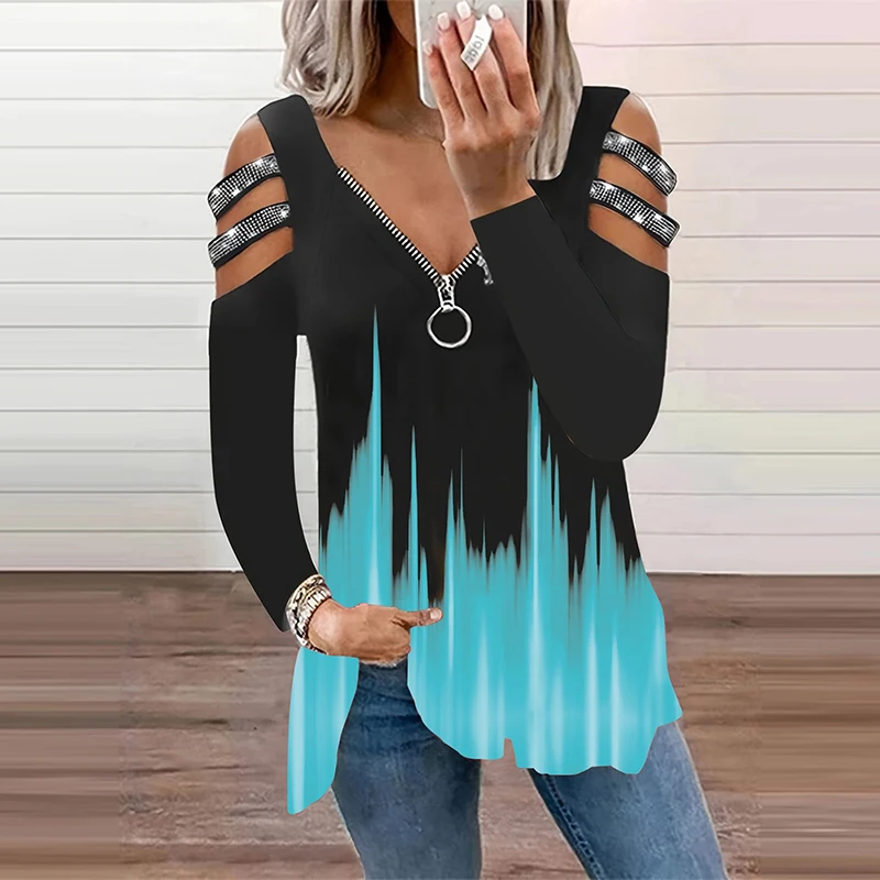 Camiseta con cuello en V y cre - Summer Clothing Drop reseña y precio