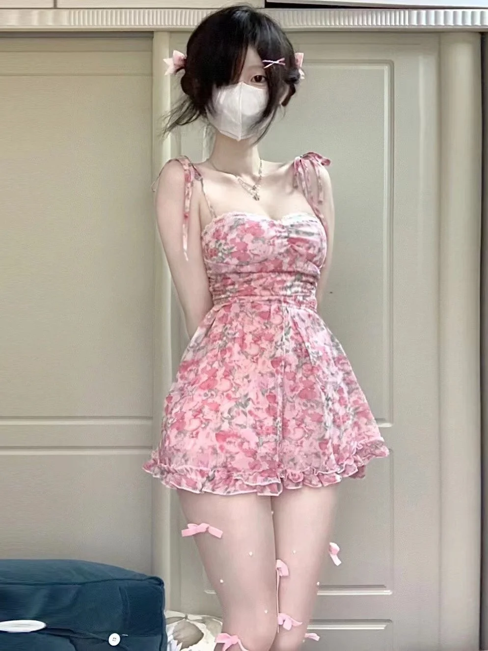 Vestido corto con estampado Fl - Zara Summer Clothing For Women reseña y precio