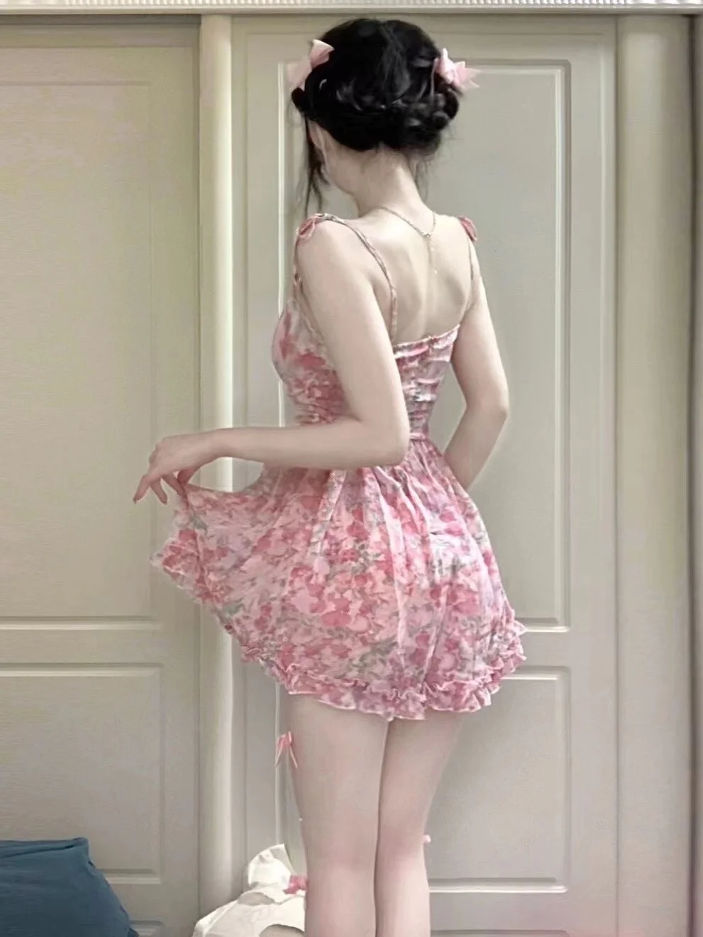 Vestido corto con estampado Fl - Zara Summer Clothing For Women reseña y precio