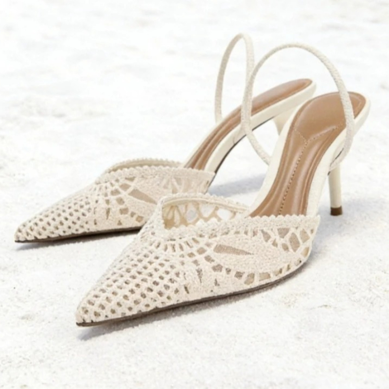 Tacones con Diseño Tejido Nove - Summer Clothing Sale reseña y precio