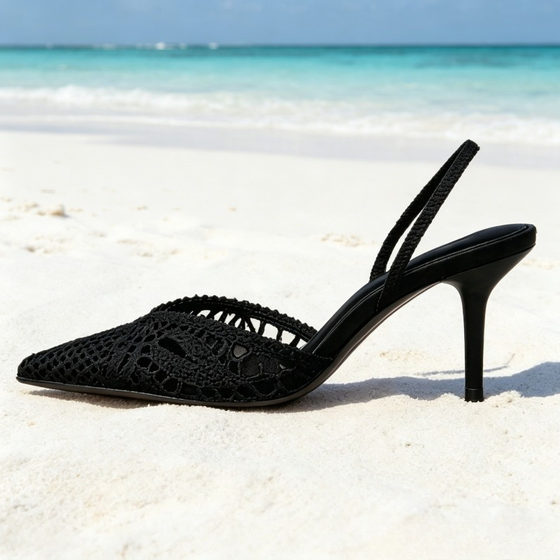 Tacones con Diseño Tejido Nove - Summer Clothing Sale reseña y precio