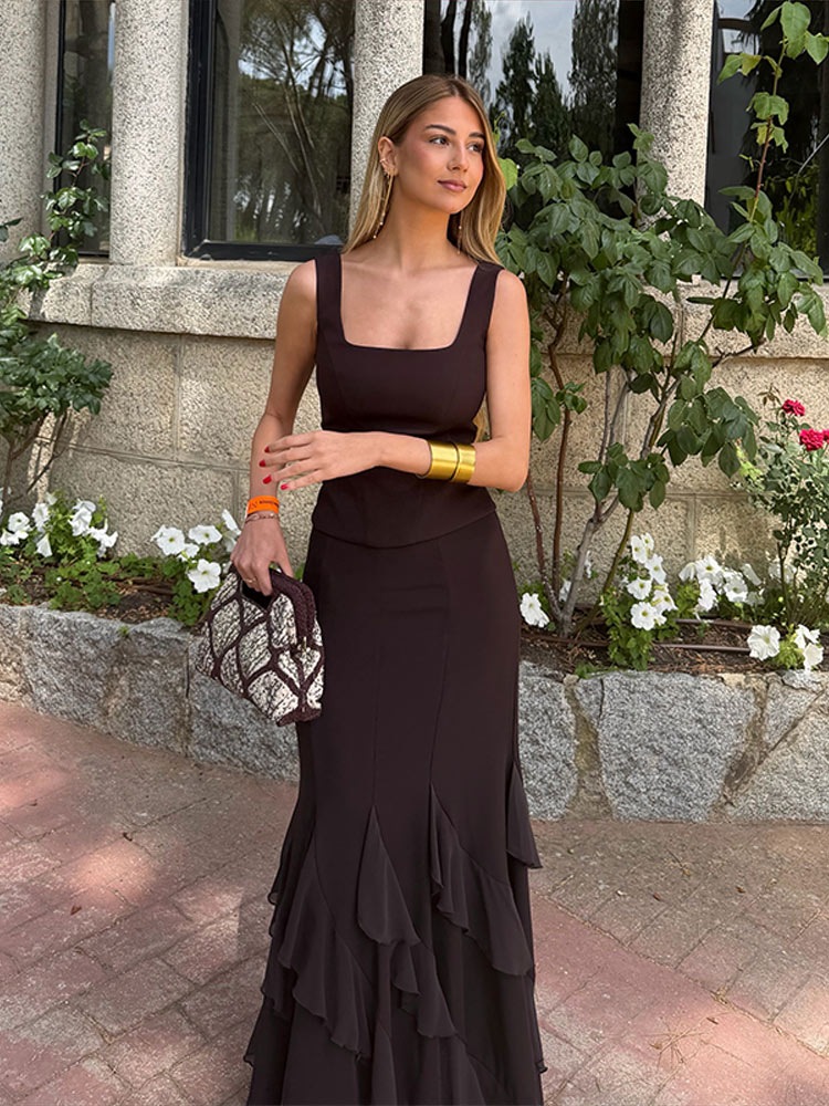 Elegante Traje de Falda y Top  - Summer Alt Clothing reseña y precio