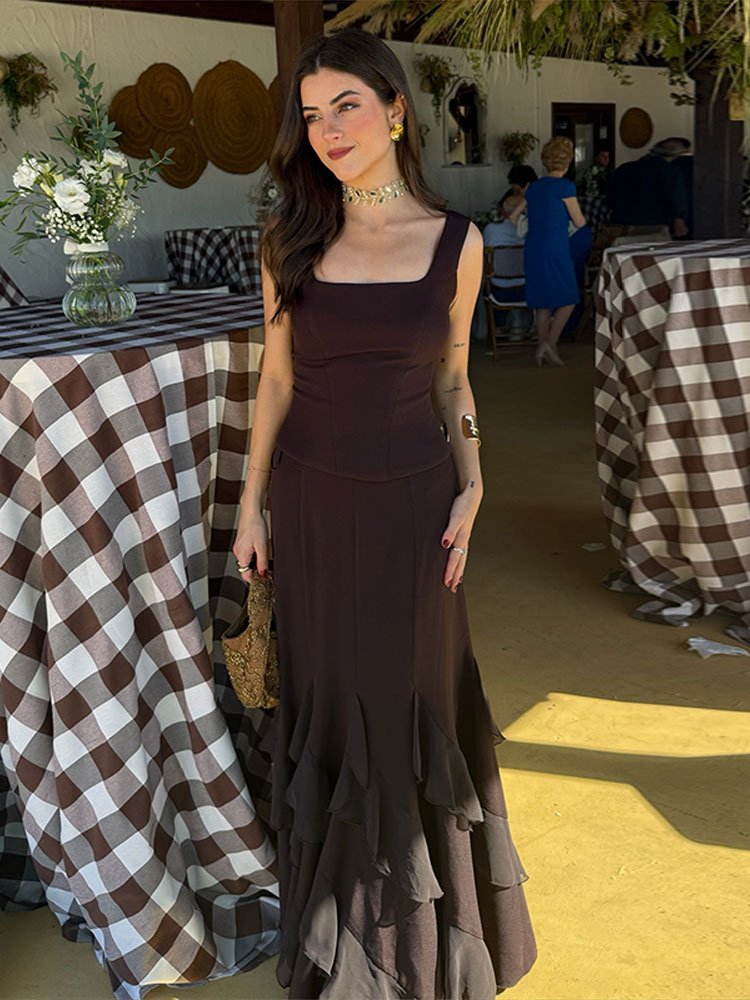 Elegante Traje de Falda y Top  - Summer Alt Clothing reseña y precio
