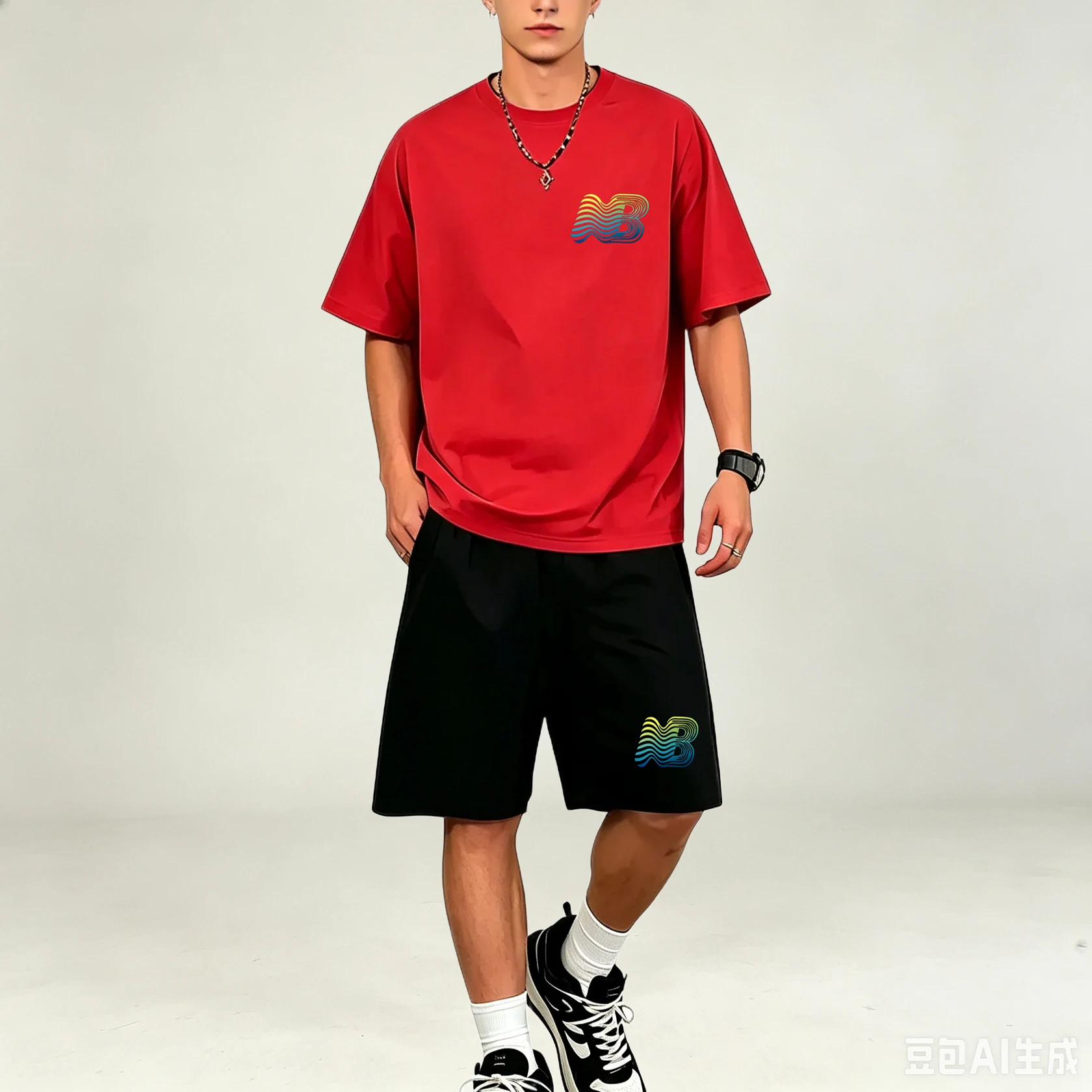 Conjuntos de camisetas para ho - Summer Clothing Men Fashion reseña y precio