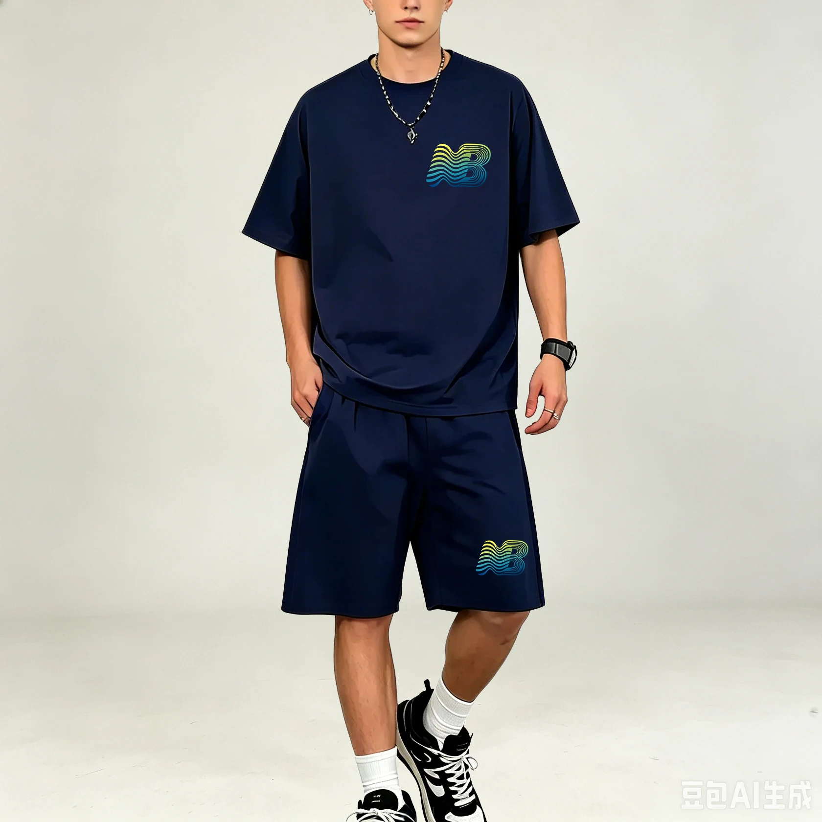 Conjuntos de camisetas para ho - Summer Clothing Men Fashion reseña y precio