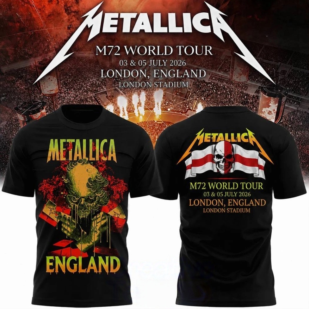 Camiseta Metallica 2026 M72 Wo - Summer Clothing London reseña y precio