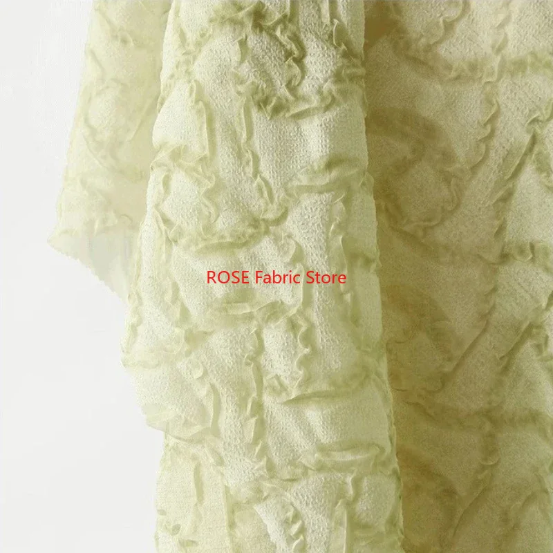 Tela de gasa plisada suave y l - Soft Summer Yellow Clothing reseña y precio