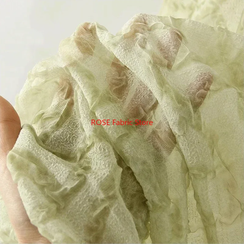 Tela de gasa plisada suave y l - Soft Summer Yellow Clothing reseña y precio