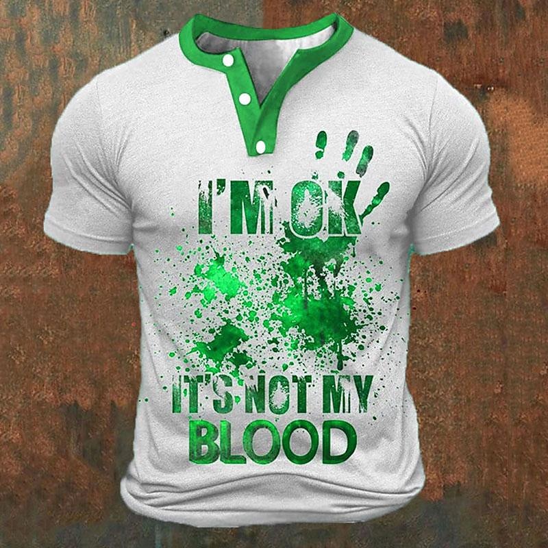Camisetas Henley para Hombre c - Summer Clothing Men Fashion reseña y precio