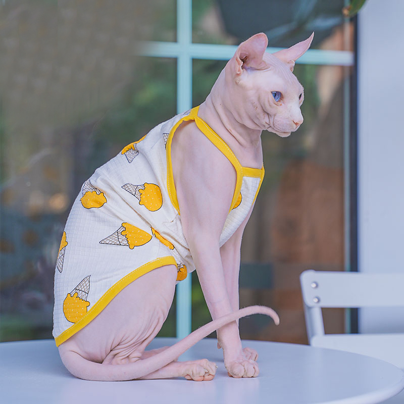 Sphynx Chaleco de algodón para - Soft Summer Yellow Clothing reseña y precio